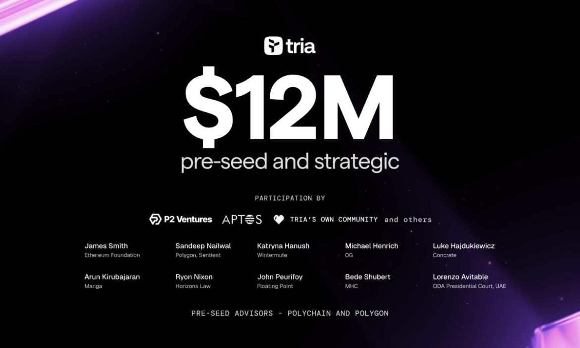 Tria Raises $12M To Be The Leading Self-custodial Neobank And Tria Raises $12M To Be The Leading Self-custodial Neobank And Payments Infrastructure For Humans And AI.