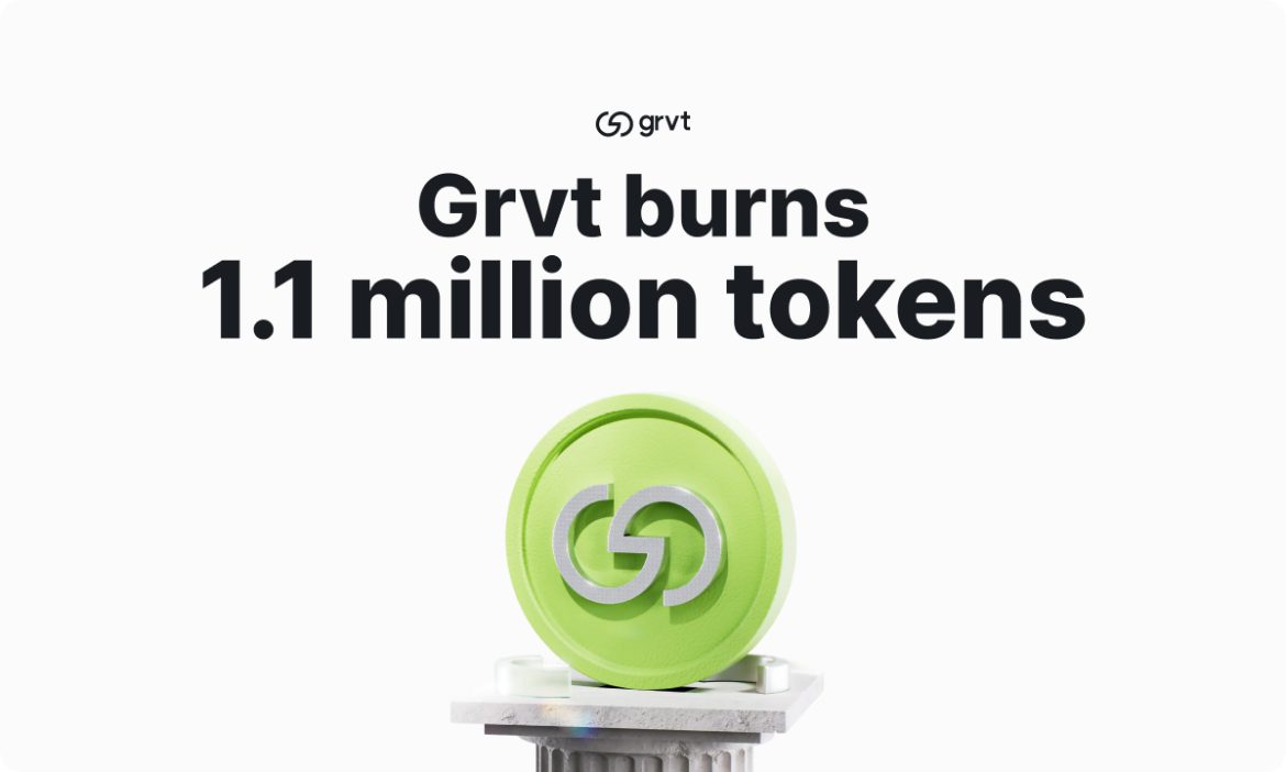 GRVT Burns 1.1 Million Tokens as Countdown to Grvt 2.0 Begins